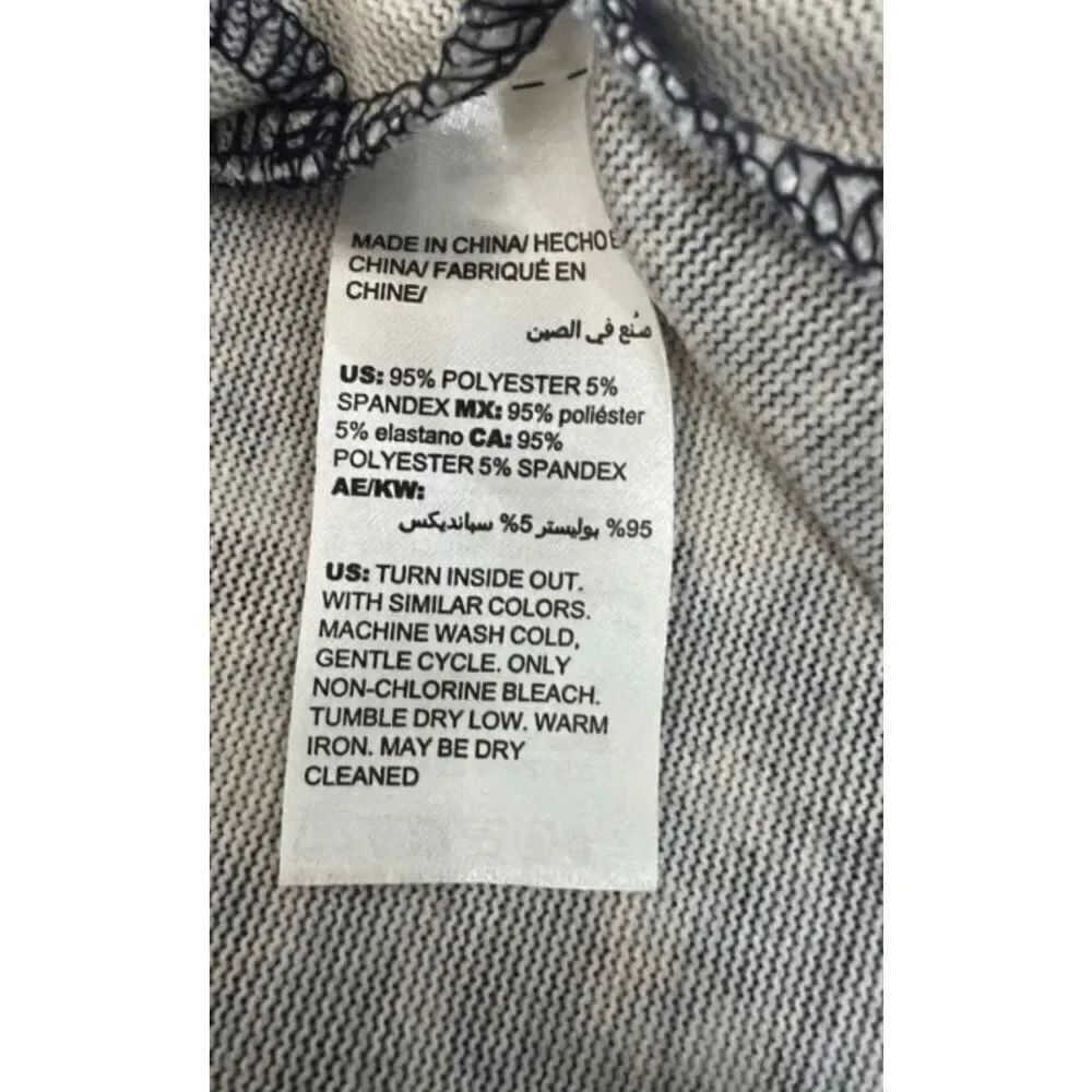 Chico’s Blue Purple Paisley High Low Hem Tunic Size 2 (Large) Stretch Scoop Neck - Picture 9 of 12